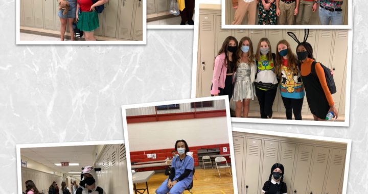 IHS seniors spook up the hallways with dress-up day