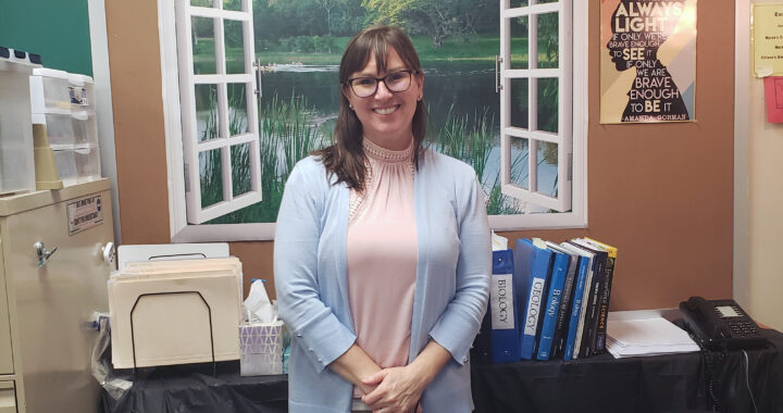 Mrs. Janetski fills in for Ms. Betta in the science department